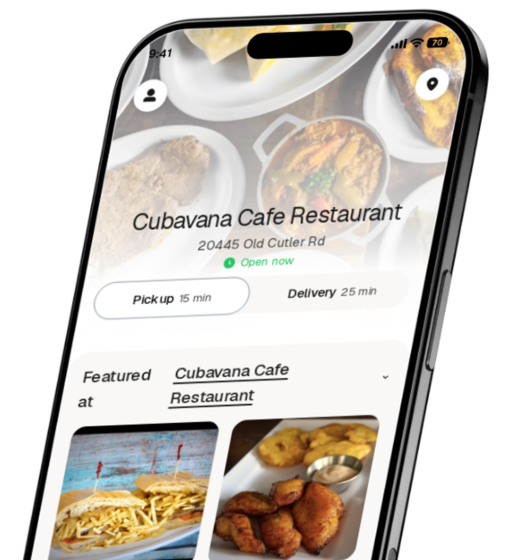 Cubavana Cafe Restaurant app preview