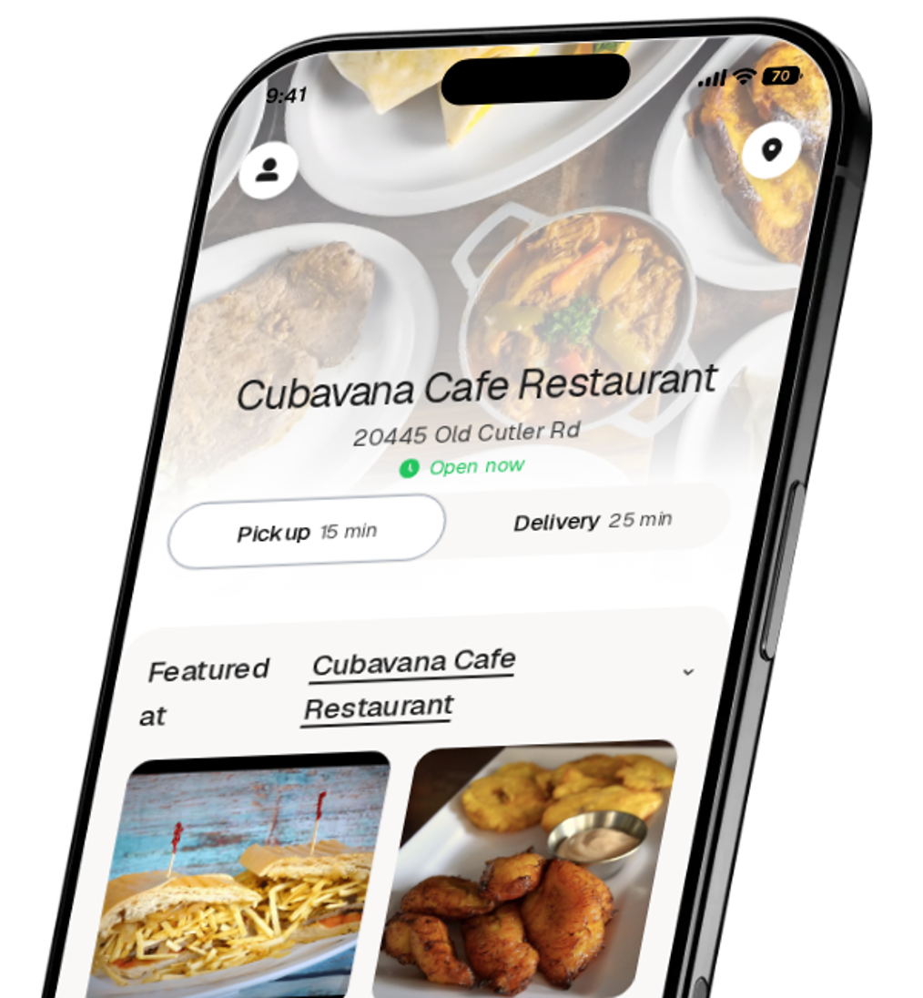 Cubavana Cafe Restaurant app preview